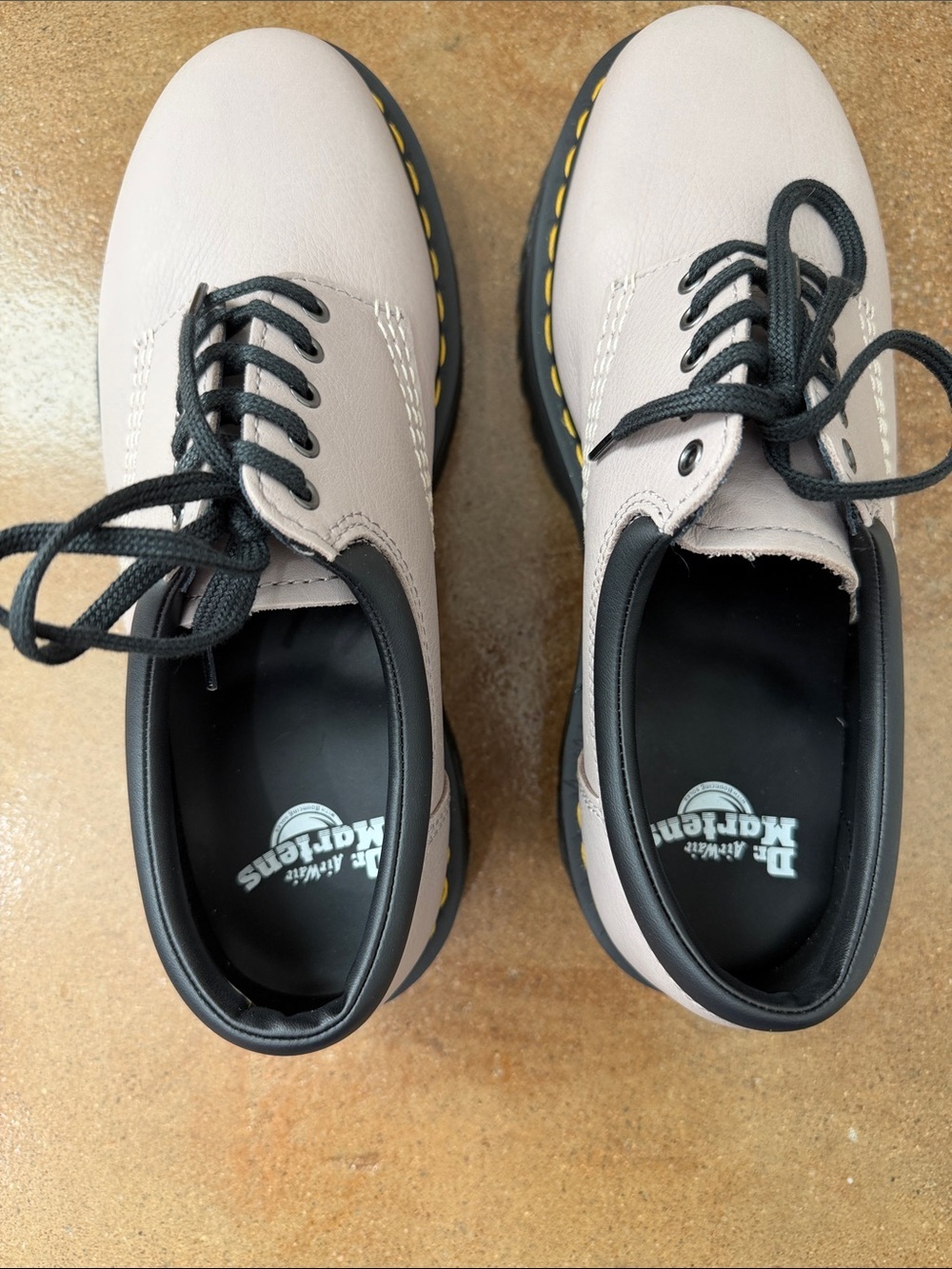 Dr. Martens 8053 Quad Oxford Platform Shoes Black Taupe Women's 10 / Men's 9 - Picture 6 of 8
